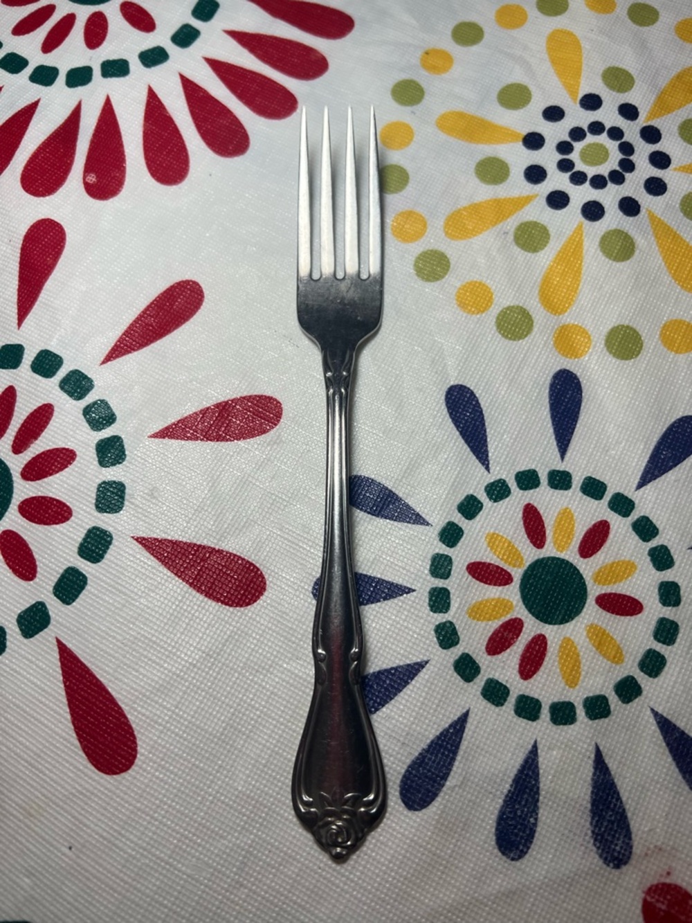 VTG Oneida 1881 Rogers Rose Song Stainless Steel Dinner Fork